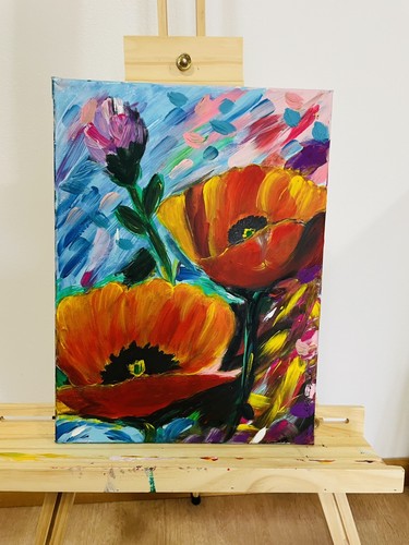 Quadro moderno dipinto mano - quadro,