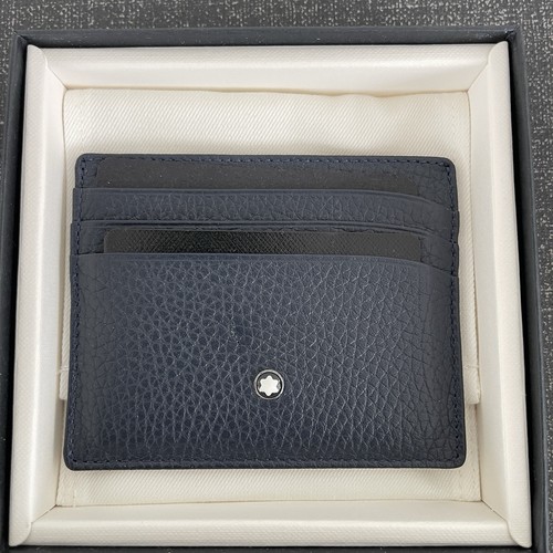 Porta carte montblanc blu - porta,