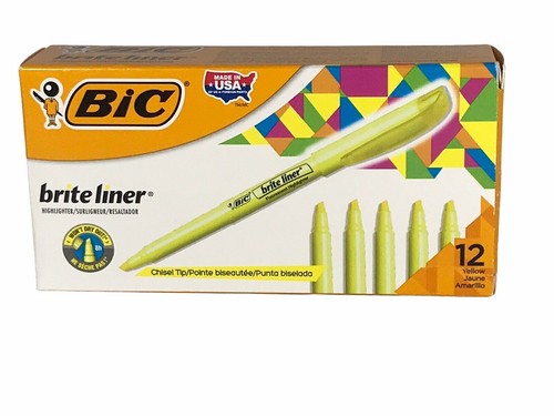 Evidenziatori gialli bic brite - evidenziatori,