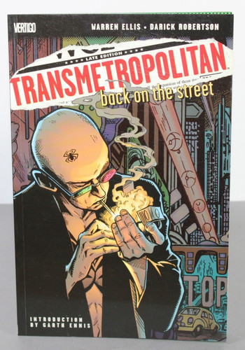 Transmetropolitan book back - book, 1