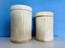 ? Ceramica Popolare Puglia 2 antichi contenitori vasi XL orig. fine 1800