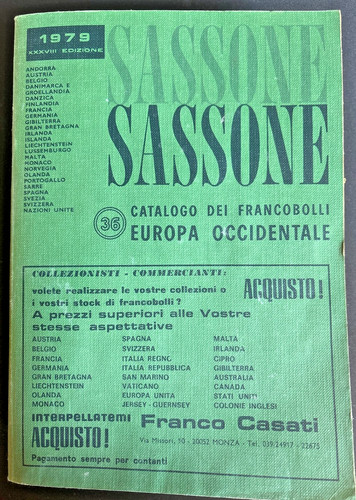 Sassone catalogo francobolli - sassone,