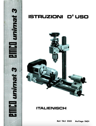 Emco unimat manuale uso - unimat, e