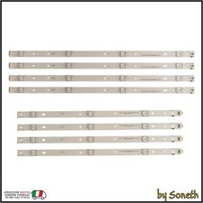 KIT 8 BARRE LED PER TV PHILIPS