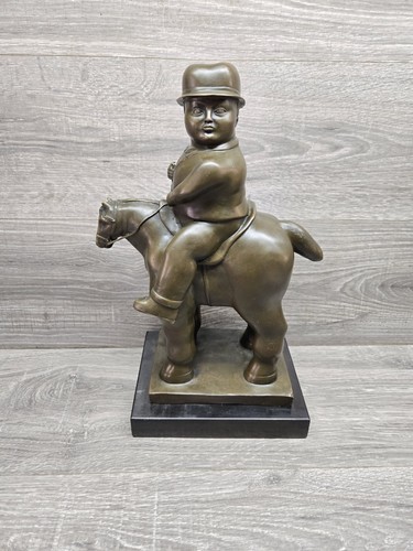 Scultura statua bronzo uomo - , a