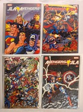 JLA AVENGERS - 1, 2, 3, 4 - COMPLETE SET 2003 - Busiek Perez - DC/Marvel  *NEW*
