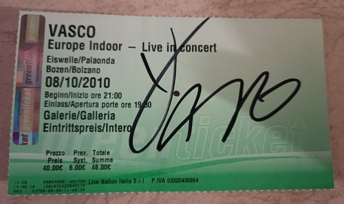 Vasco rossi autografo - rossi,