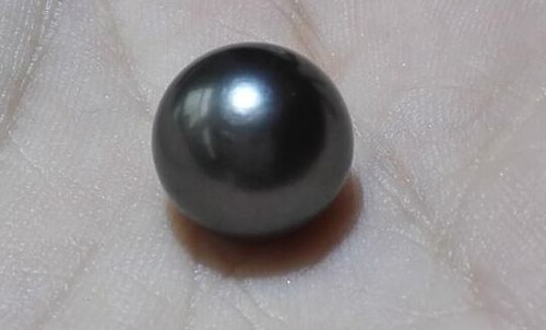 Enorme perla sciolta nera - perla,