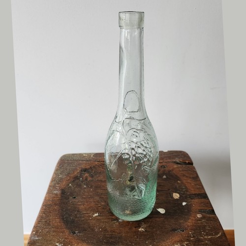 Vintage embossed glass wine - vintage,
