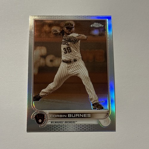 Corbin burnes 2022 topps cromo - topps,