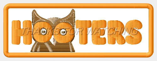 Hooters embroidered patch - hooters,