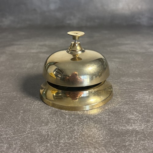 Vintage brass reception desk - vintage,