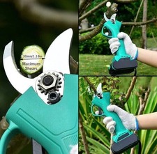 Forbice da Potatura a Batteria Cesoia Elettrica 88V Taglio 30MM con 2 Batterie