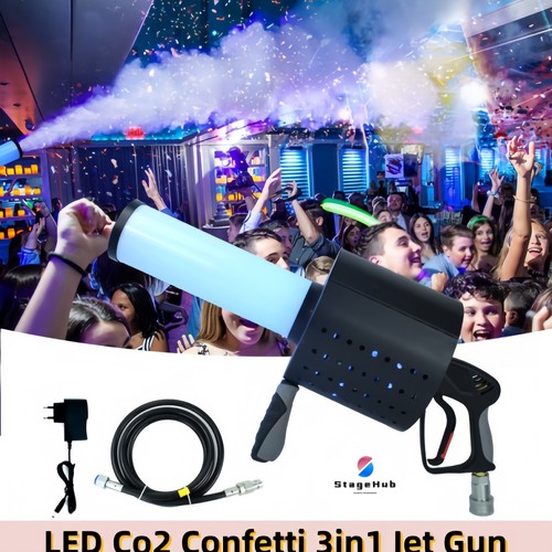 Pistola jet confetti led - pistola,