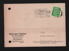 AMBURGO, cartolina 1938