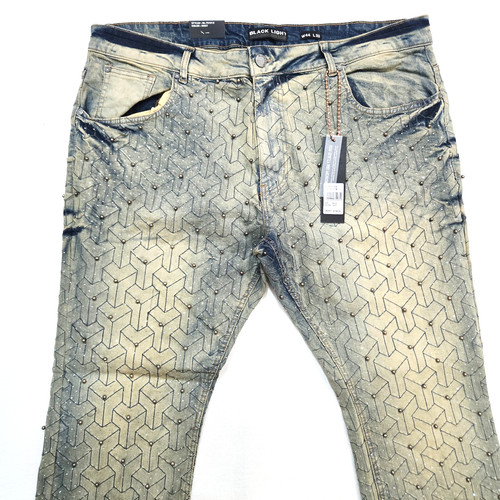 Jeans uomo nero leggero grande