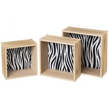 Set 3 Mensole Cubo da Parete