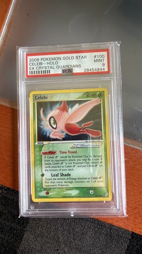 Celebi holo gold - gold, psa