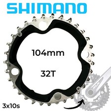 Shimano Deore Slx FC-M670 MTB Bicicletta Manovella Ricambio Mitleres Corona 32T
