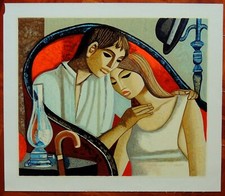 LUCIO RANUCCI serigrafia su tela titolo 'IL VECCHIO CANAPE IN SOFITTA'  (r 32/1)