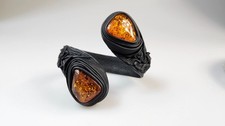 Bracciale in pelle con vera