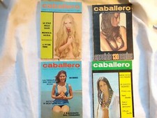 4 RARE RIVISTE VINTAGE : ' CABALLERO ' :  N. 121 + N. 123 + N. 136 + N. 137  !