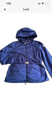 Moncler Blue Hooded Belted