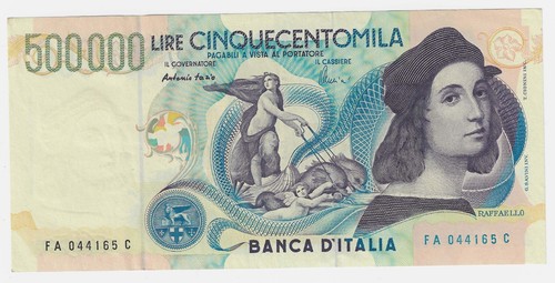 500 000 lire raffaello - lire,