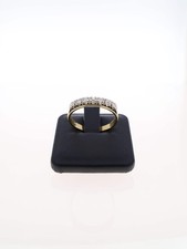 Anello Veretta in Oro Giallo 18 kt con 7 Brillanti