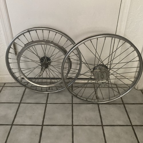 Set ruote cromate per moto