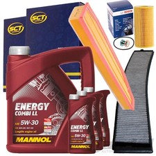 PACCHETTO ISPEZIONE + OLIO MANNOL 5W30 adatto per BMW X3 E83 3.0 d sd 30 35 d