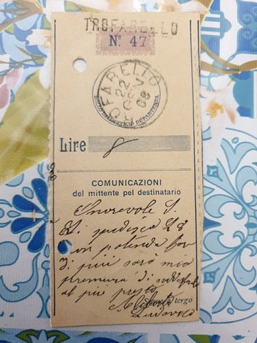 Ricevuta vaglia postale - postale, di