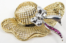 Spilla in oro multi 14 kt con