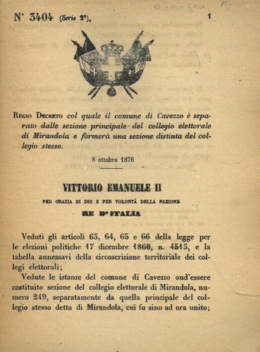 Regio decreto col quale - col, il