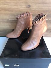 RITA ELISEO 37 STIVALETTI DONNA SCARPE TACCO TRONCHETTO PELLE STIVALE COME NUOVE