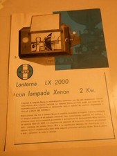 Pubblicità originale LANTERNA LX 2000 CON LAMPADA XENON 2 KW vintage
