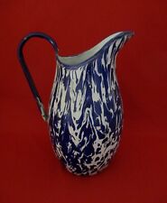 ✅ ANTICA BROCCA CARAFFA VERSATOIO LIBERTY METALLO SMALTATO 1920 ANTIQUE - 4468