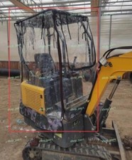 1PZ Mini Escavatore Telo Auto Tenda Calda Ispessito Pvc Antivento per Yanmar 17