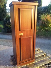 ARMADIO BLINDATO 158x57x43 PORTAFUCILI CHIAVE 4 RIPIANI A CHIAVE RIVESTITO LEGNO