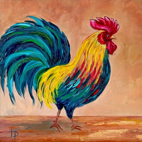 Quadro gallo originale - , 100%