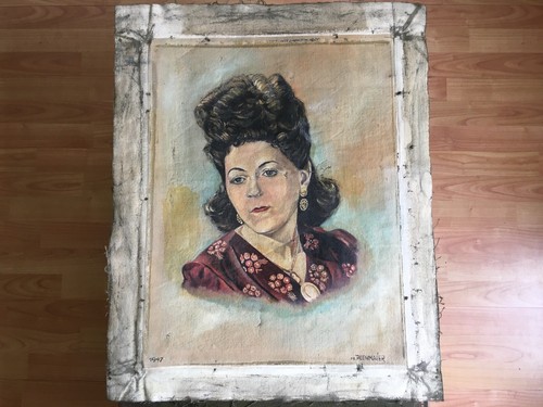 Ritratto olio vintage - , c1940