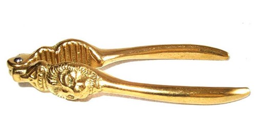 Schiaccianoci ottone lucido - in,