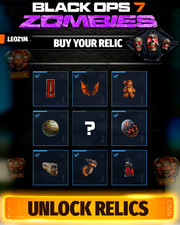 QUALSIASI RELIQUIA Black Ops 7 MODALITÀ MALEDETTA LEGITTIMA e VELOCE ⚡SBLOCCA le tue RELICS BO7 Zombie
