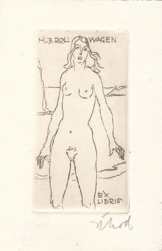 Exlibris acquaforte rudolf - ex,