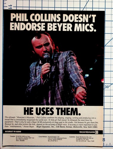Phil collins beyer dynamic m88 - collins,