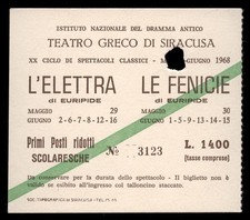 biglietto ingresso TEATRO