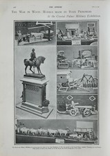 1901 Stampa Legno Modelli Fatto Da Boero Prigionieri Navale & Militare