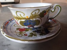 Tazza The Ceramica Faenza diam.piattino cm 14,5 tazza cm 9,5