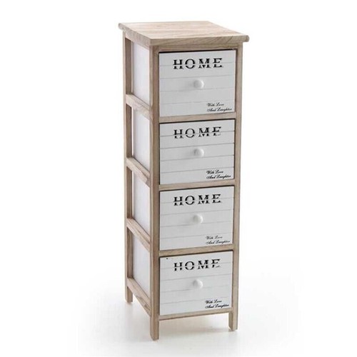 Cassettiera legno decorata - in,