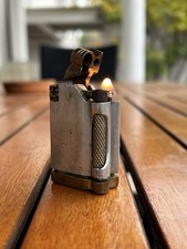 Accendino Vintage Ottone E Acciaio Funzionante Alberto Polimeni